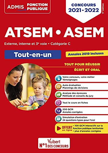 Concours ATSEM et ASEM - Catégorie C - Tout-en-un: Agent (territorial) spécialisé des écoles maternelles - Concours externe, interne, 3e voi - Élodie Laplace
