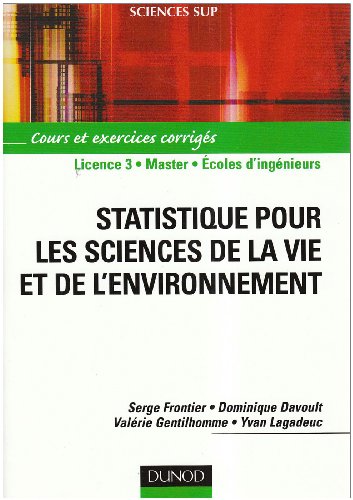 Statistique pour les sciences de la vie et de l'environnement - Cours et exercices corrigés
