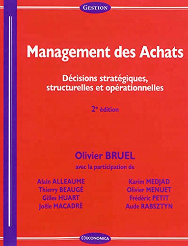 MANAGEMENT DES ACHATS, 2E ED.