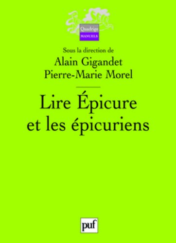 Lire Epicure et les épicuriens