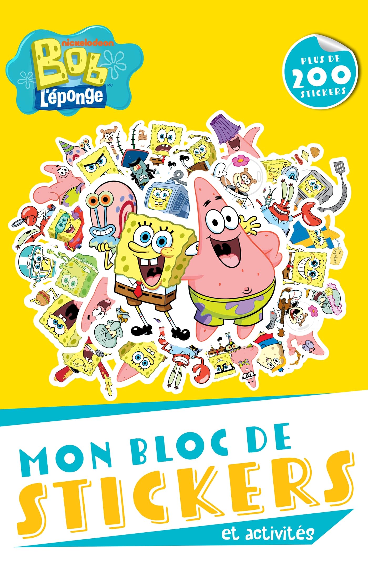 Bob l'éponge - Bloc de stickers et activités