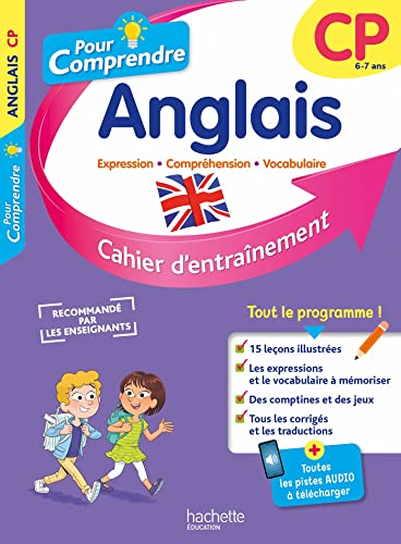 Pour comprendre, anglais CP, 6-7 ans: expression, compréhension, vocabulaire: cahier d'entraînement