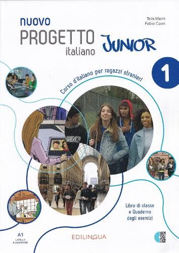 Nuovo progetto italiano junior 1- libro di classe e quaderno degli esercizi.