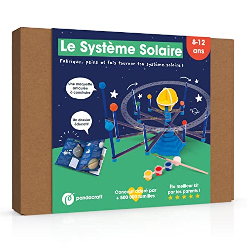 Le système solaire: Kit Pandacraft 8-12 ans: Fabrique et peins ton système solaire articulé
