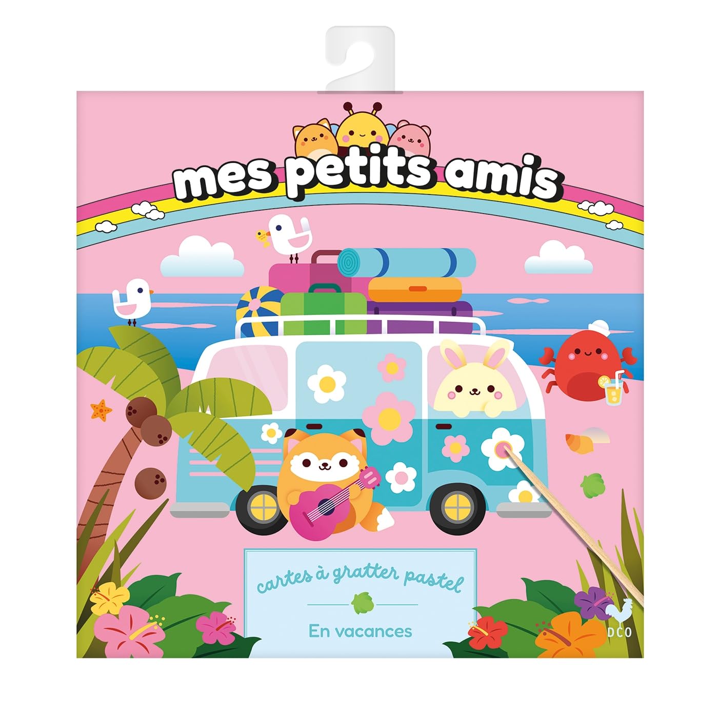 Mes petits amis - Mes cartes à gratter En vacances! - pochette avec accessoires