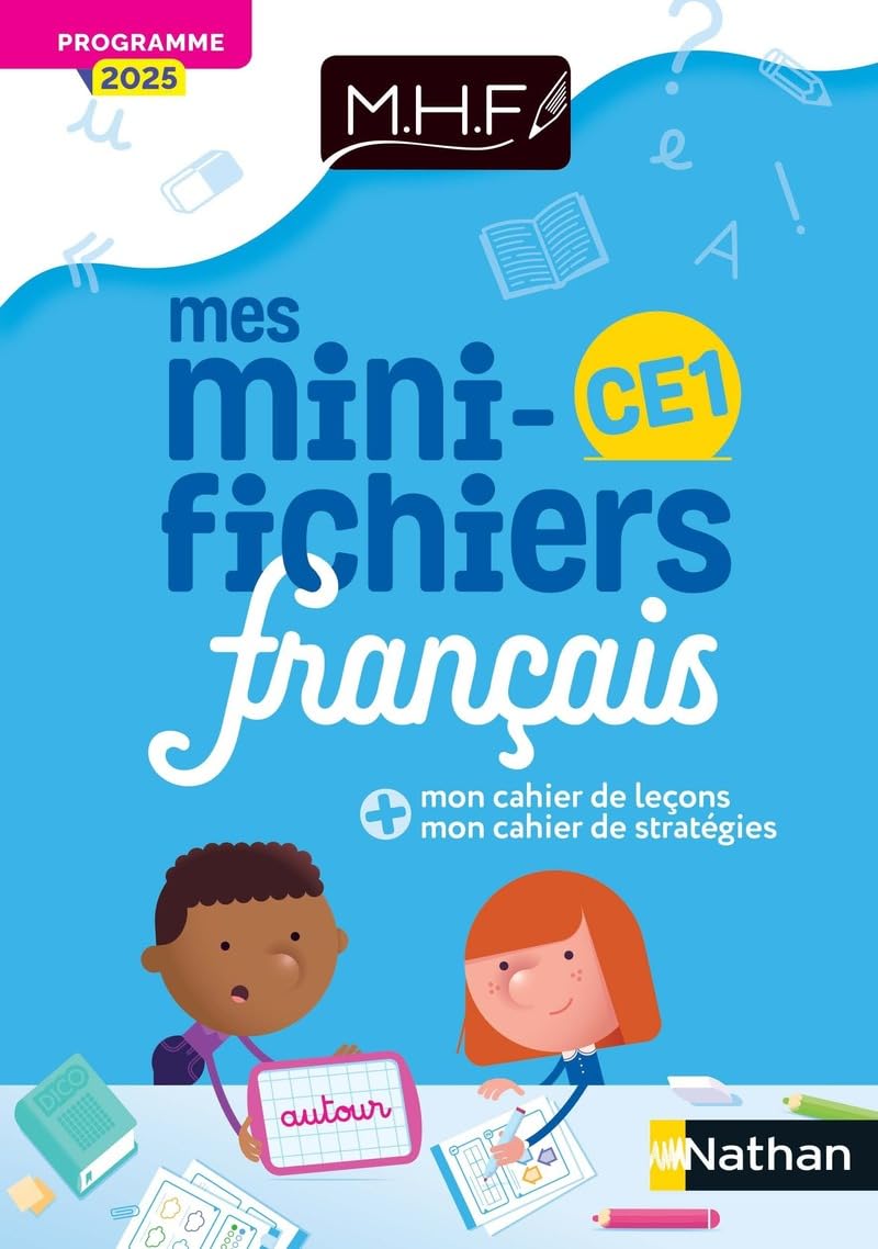 Mes mini-fichiers de français CE1: + mon cahier de leçons, mon cahier de stratégies: programme 2025