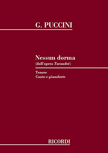 PUCCINI G. - NESSUN DORMA - CHANT ET PIANO