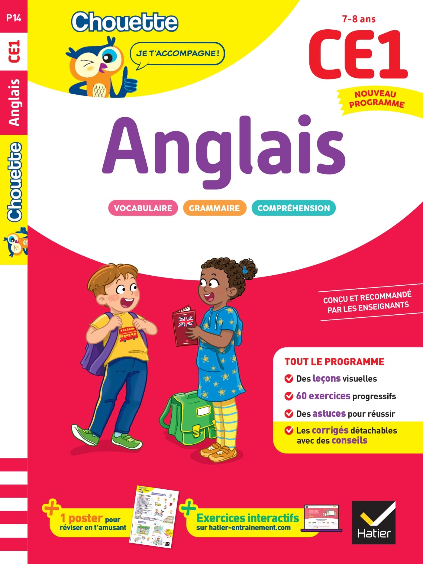 Anglais CE1 - Cahier de soutien nouveau programme - Leçons et exercices corrigés