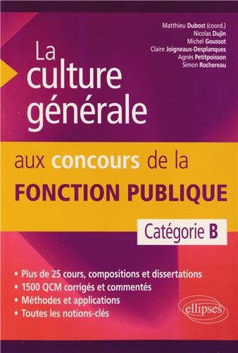 La culture générale aux concours de la fonction publique de catégorie B