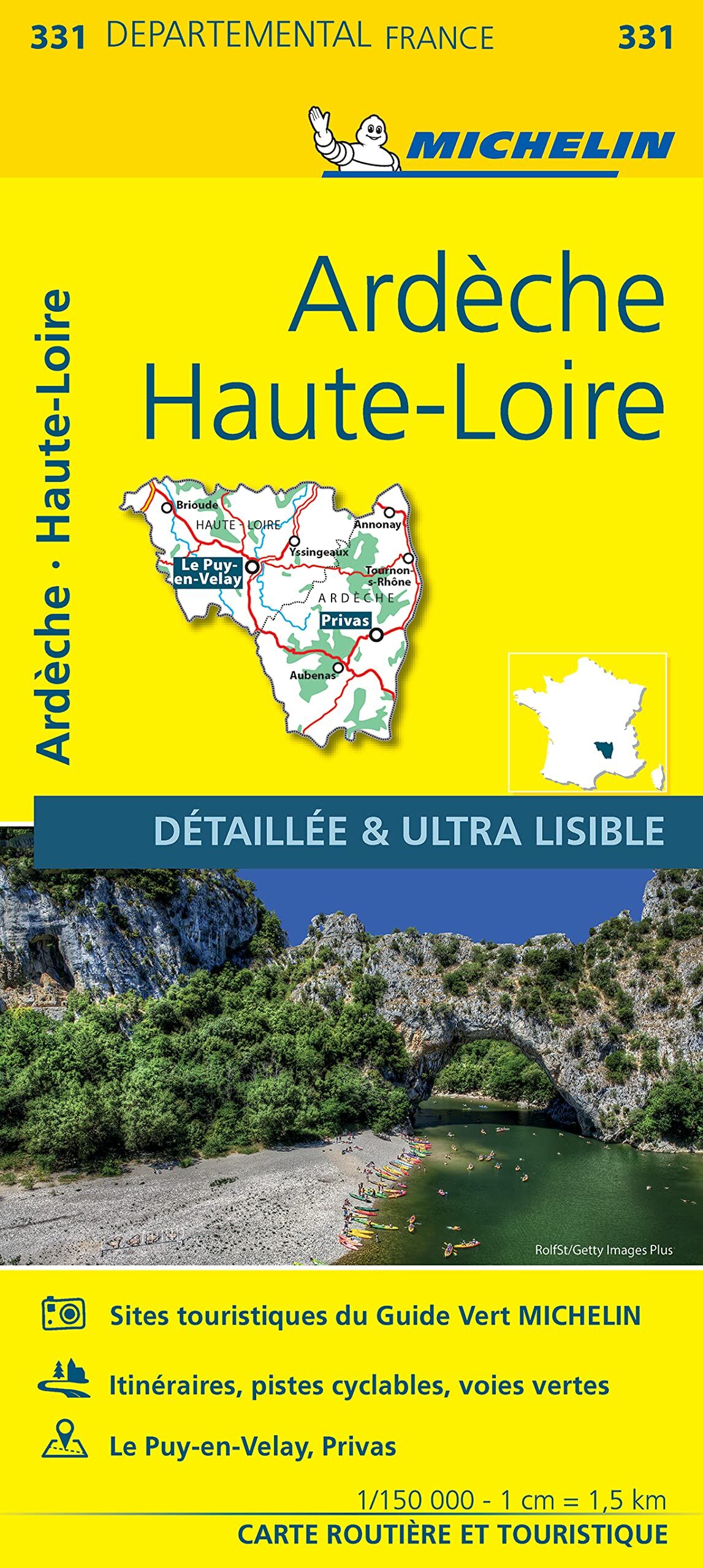 Carte Départementale Ardèche, Haute-Loire