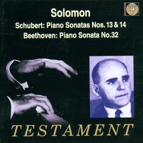 SOLOMON / SCHUBERT: SONATES POUR PIANO N 13 D664 & N 14 D784 - BEETHOVEN: SONA