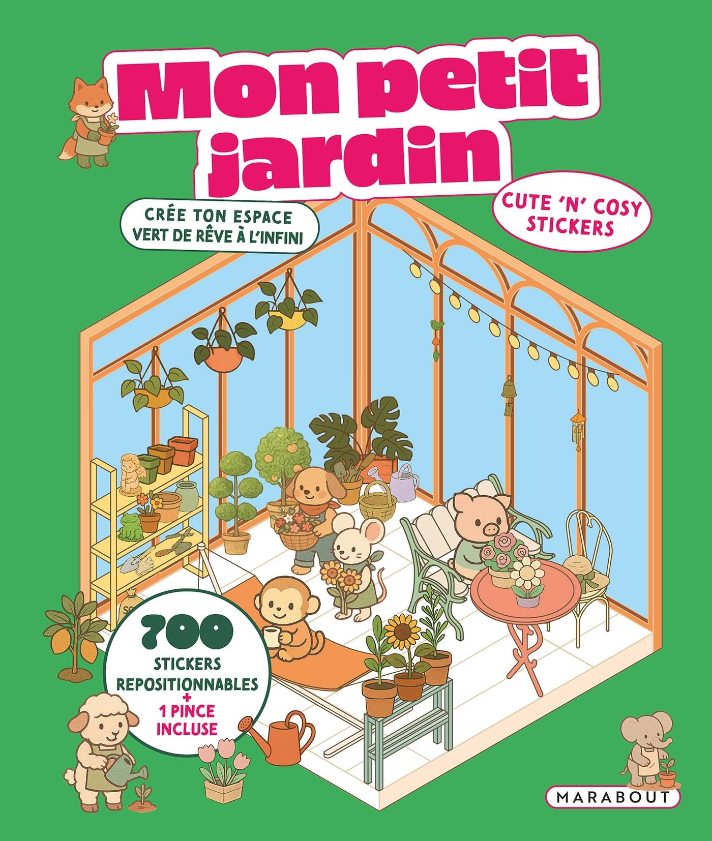Mon petit jardin: cute 'n' cosy stickers: crée ton espace vert de rêve à l'infini