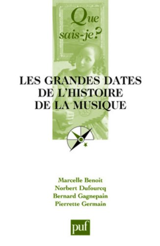 Les grandes dates de l'histoire de la musique (6e édition)