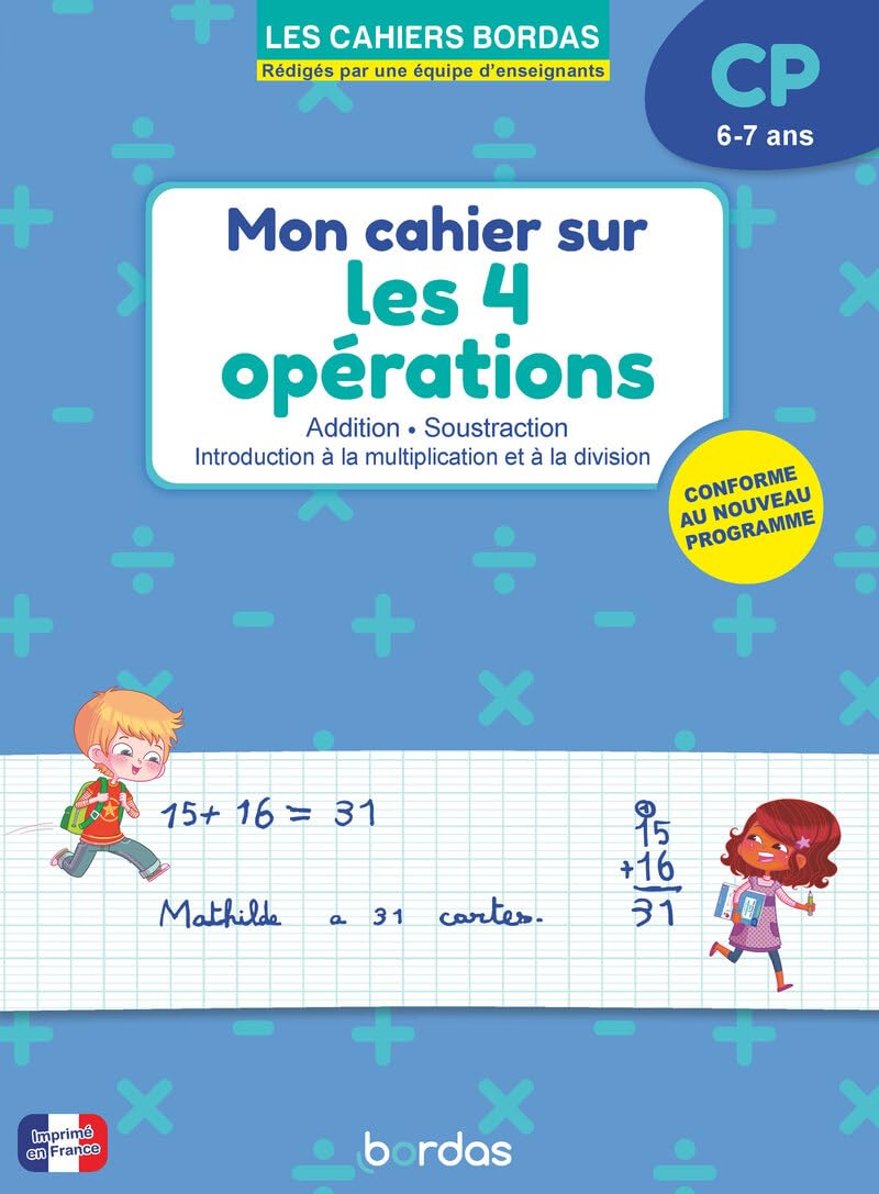 Mon cahier sur les 4 opérations - CP
