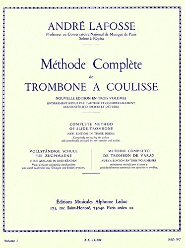 Lafosse Andre - Methode Complete De Trombone A Coulisse Vol.1