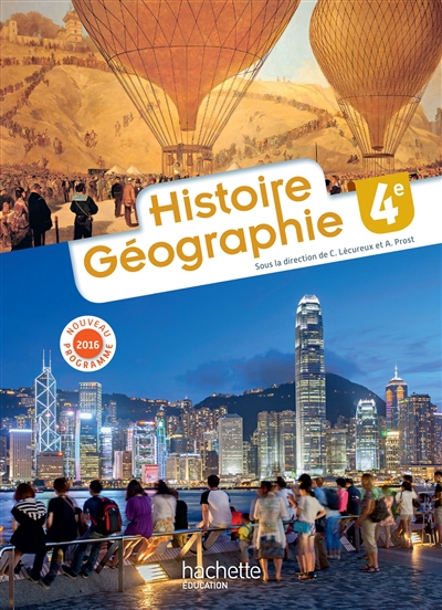 Histoire géographie 4e: nouveau programme 2016