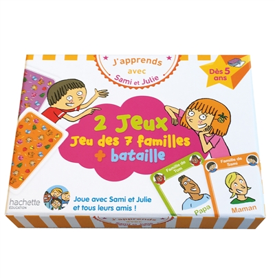 J'apprends avec Sami et Julie: Jeu des 7 familles + bataille