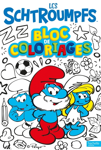 Les Schtroumpfs: bloc de coloriages