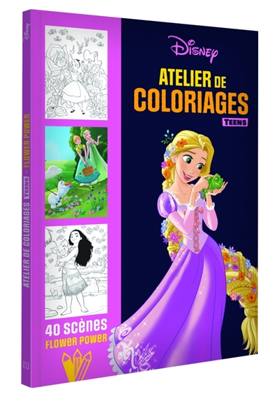 DISNEY TEENS: Atelier de coloriages: Flower Power
