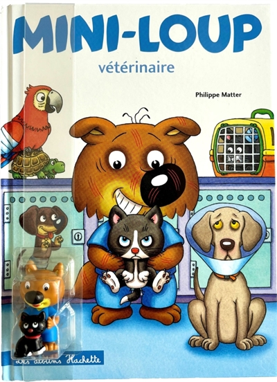 Mini-Loup vétérinaire avec figurine