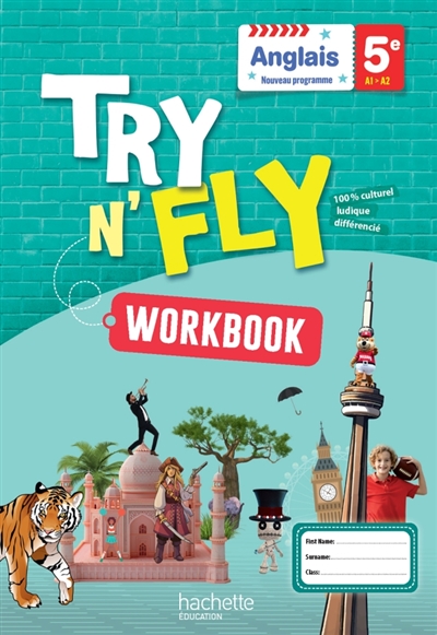 Try n' fly anglais 5e, A1-A2: workbook: nouveau programme