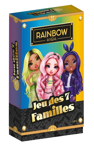 Rainbow High - Boîte de cartes - Jeu des 7 familles - Boite de cartes