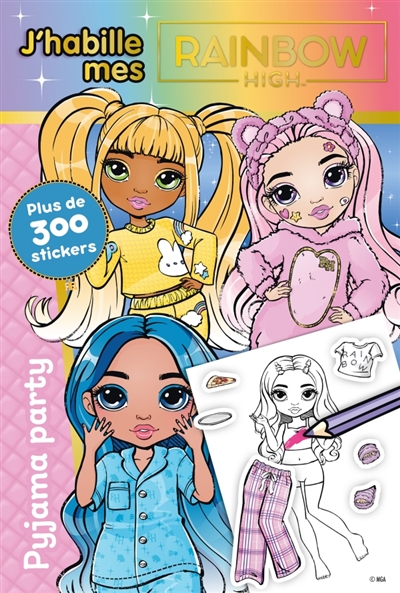 Rainbow High - J'habille - Pyjama Party - J'habille