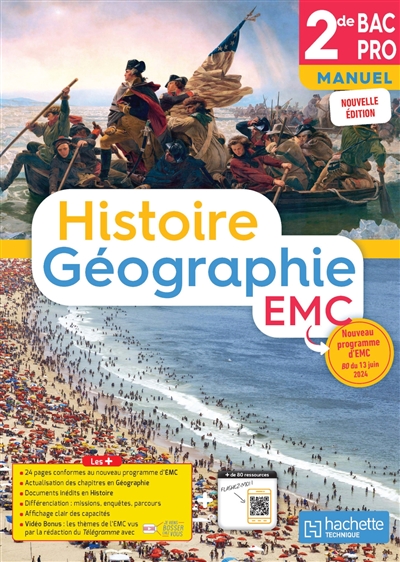 Histoire géographie, EMC, 2de bac pro: manuel: nouveau programme d'EMC, BO du 13 juin 2024