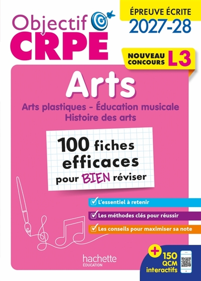 Arts: 100 fiches efficaces pour bien réviser, nouveau concours L3: épreuve écrite 2027-2028