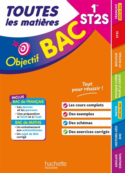 Objectif BAC 2027 - 1re ST2S Toutes les matières