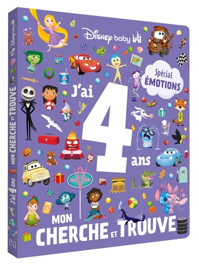 DISNEY BABY - Mon Cherche et Trouve - J'ai 4 ans - Les émotions - Plus de 100 éléments à trouver