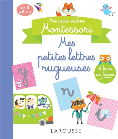 Mes ateliers Montessori: Petites lettres rugueuses