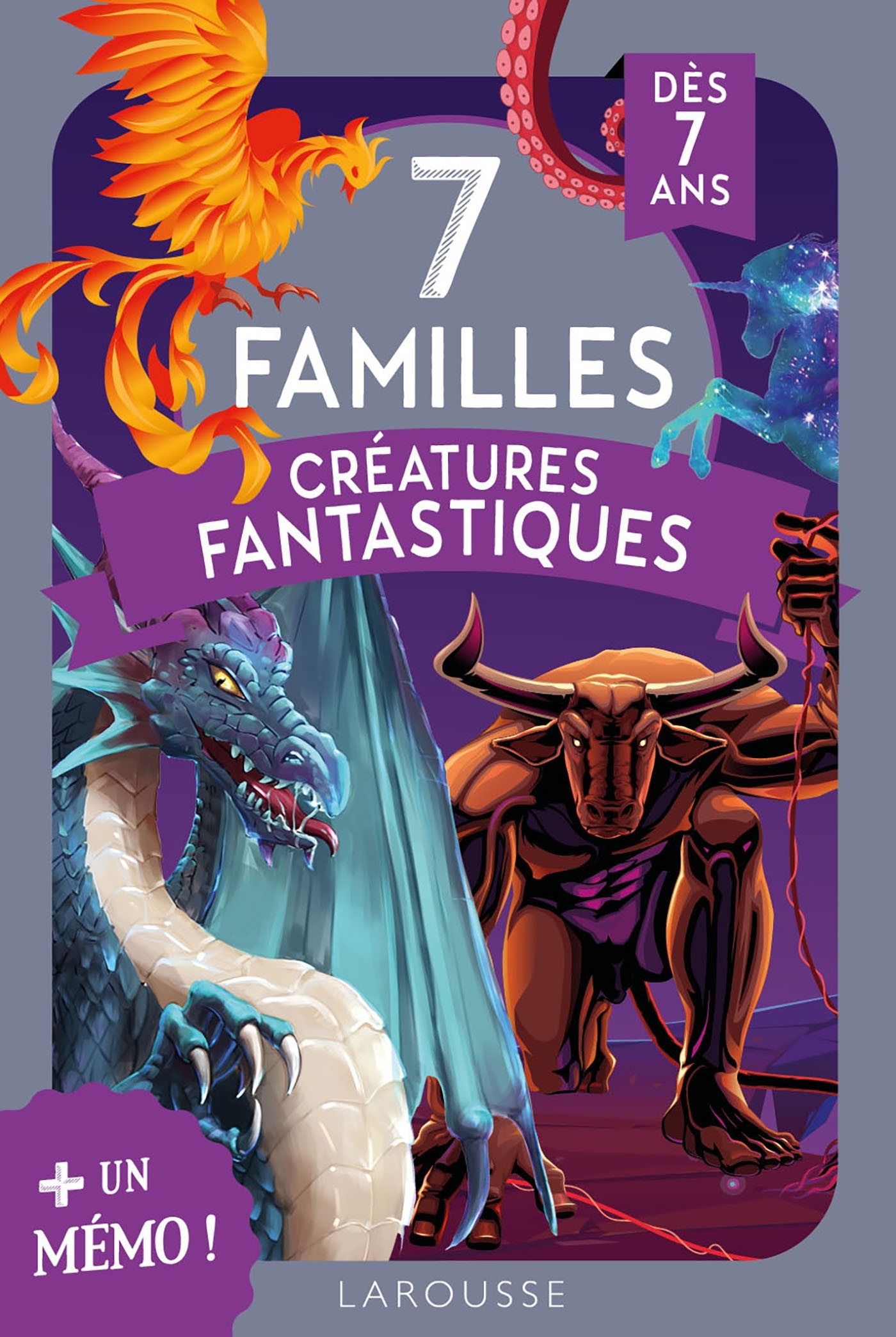 7 familles créatures fantastiques: + un mémo!: dès 7 ans
