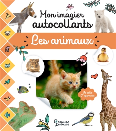 Mon imagier autocollants: Les animaux