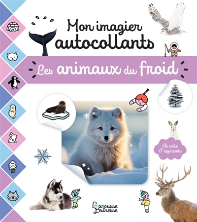 Mon imagier autocollants: Les animaux du froid