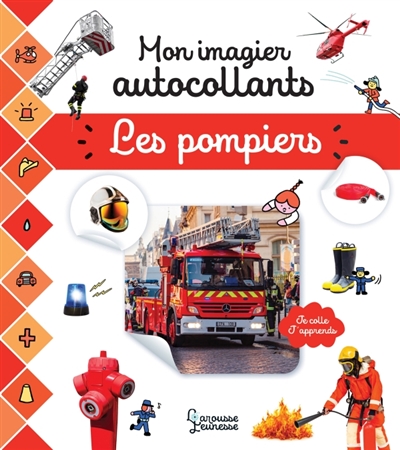 Mon imagier autocollants: Pompiers