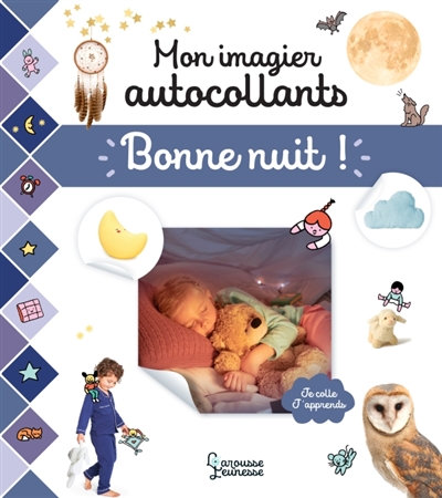 Mon imagier autocollants: Bonne nuit!