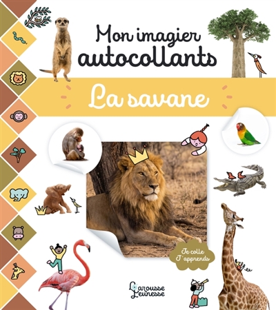 Mon imagier autocollants: La Savane