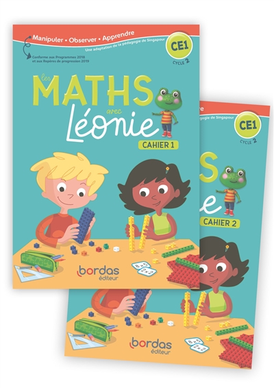 Les Maths avec Léonie CE1 2020 Cahiers de l'élève 1 et 2 sous film