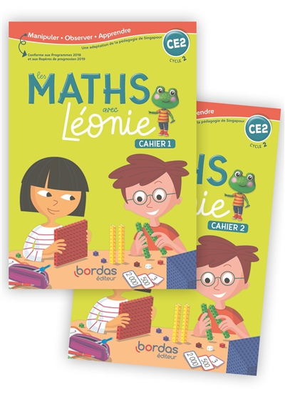 Les Maths avec Léonie CE2 2020 Cahiers de l'élève N°1 et N°2 - sous film