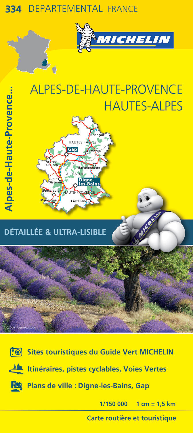 Carte Départementale Alpes-de-Haute-Provence, Hautes-Alpes