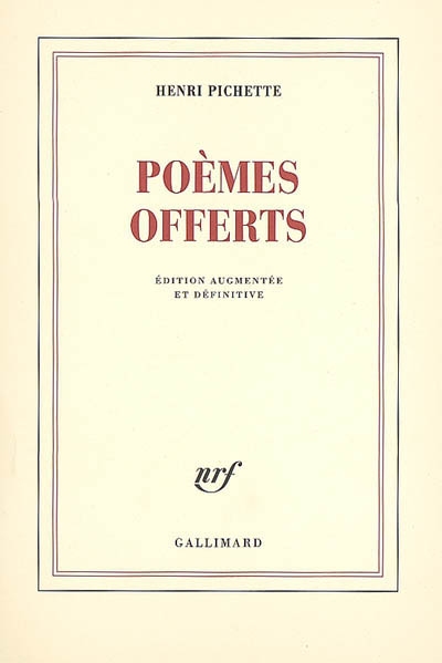 Poèmes offerts