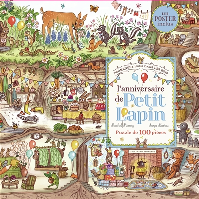 Promenons-nous dans les bois - L'anniversaire de Petit Lapin - Puzzle de 100 pièces