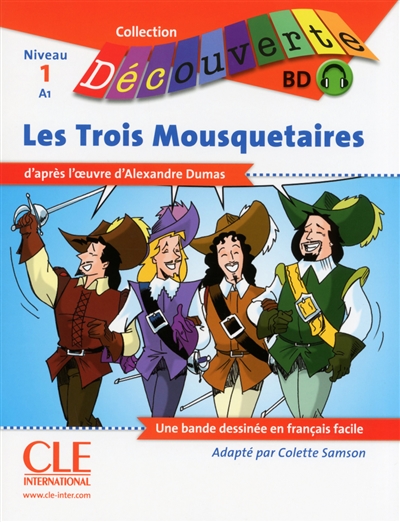Les trois mousquetaires: niveau 1, A1: une bande dessinée en français facile