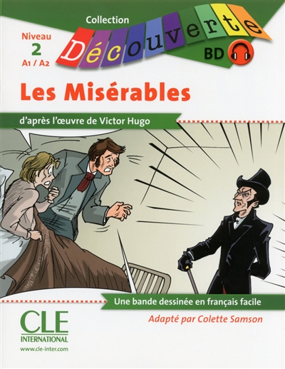 Les misérables: niveau 2, A1-A2: une bande dessinée en français facile