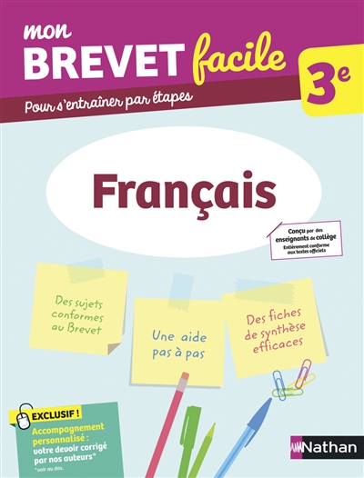 Mon brevet facile, 3e: français