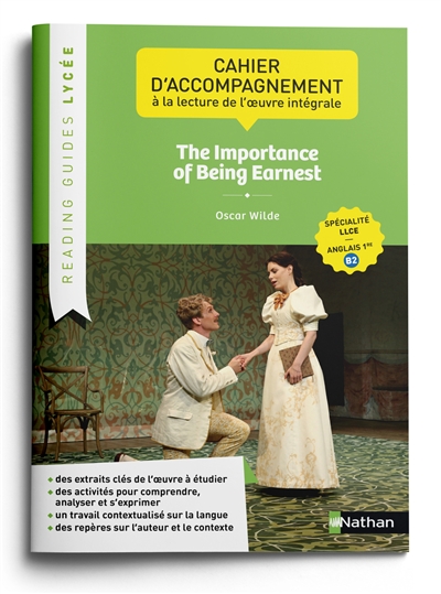 The importance of being earnest, Oscar Wilde: cahier d'accompagnement à la lecture de l'oeuvre intégrale: spécialité LLCE, anglais 1re B2