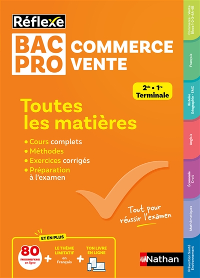 Bac pro commerce, vente, 2de, 1re, terminale: toutes les matières