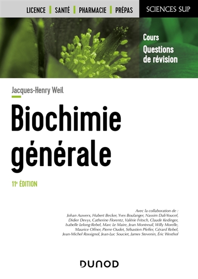 Biochimie générale: cours, questions de révision: licence, santé, pharmacie, prépas