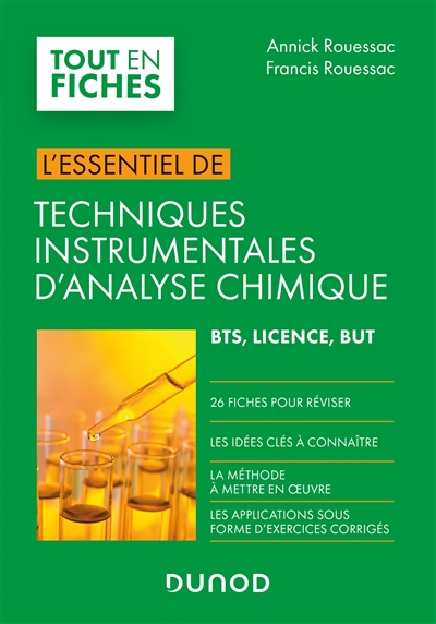 Techniques instrumentales d'analyse chimique - L'essentiel - L'essentiel
